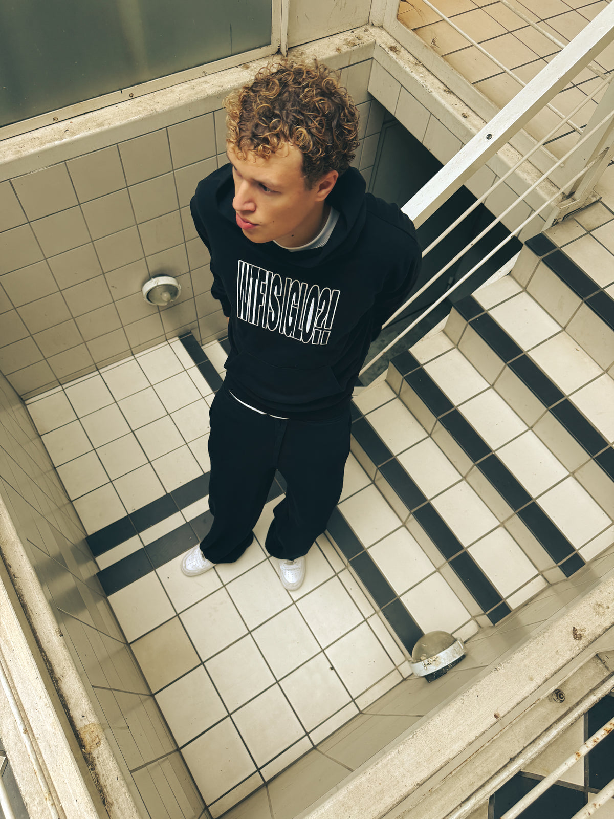 WTF IS IGLO Embroidered Hoodie – Black