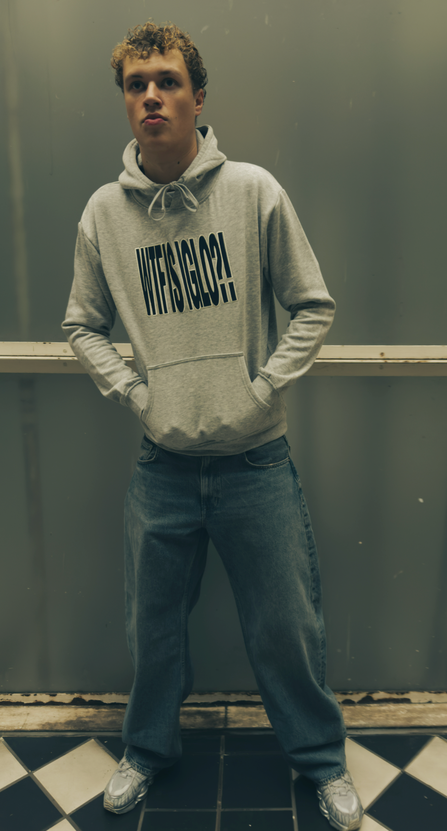 LIMITED - WTF IS IGLO Embroidered Hoodie – Grey