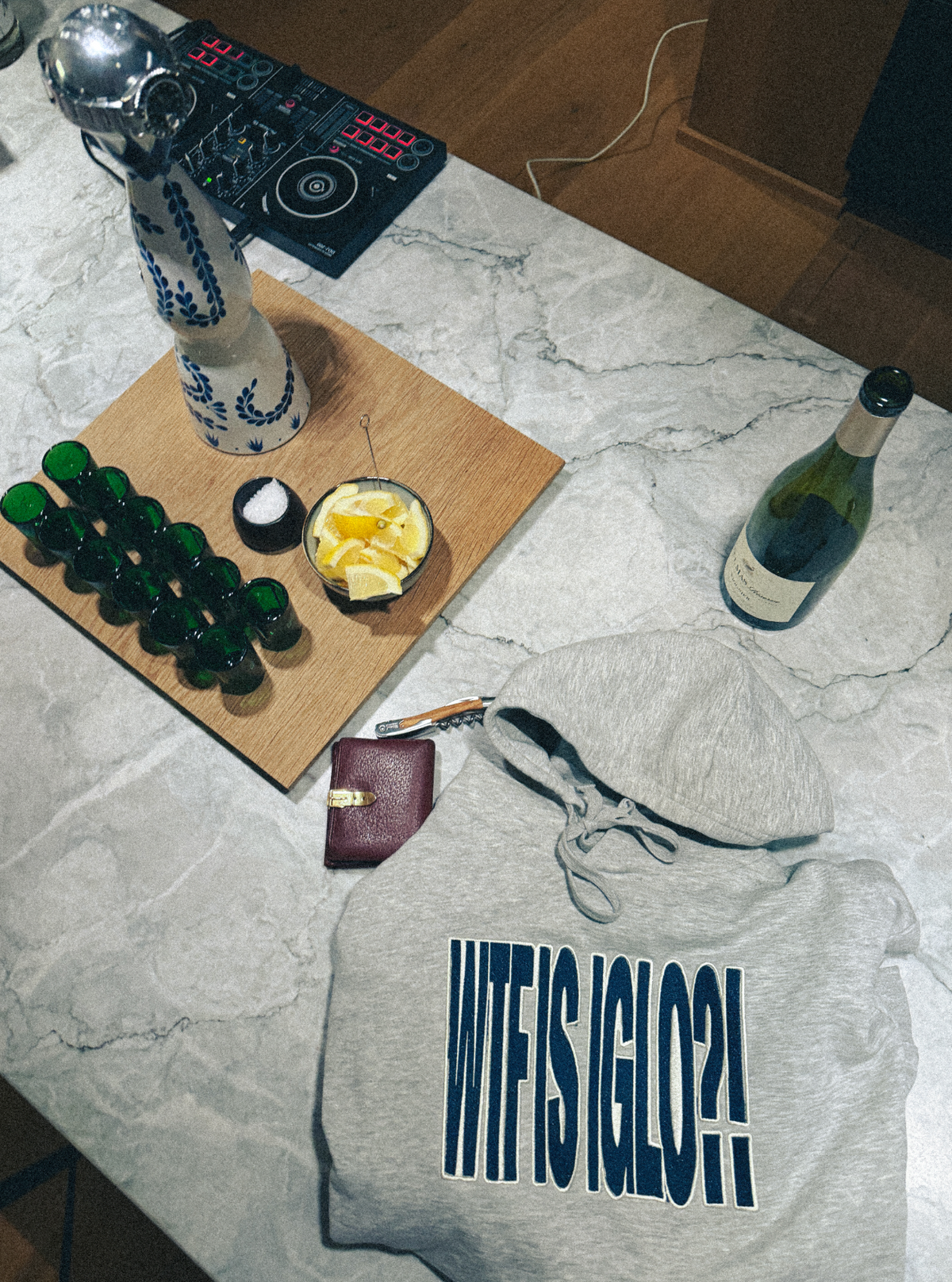 LIMITED - WTF IS IGLO Embroidered Hoodie – Grey