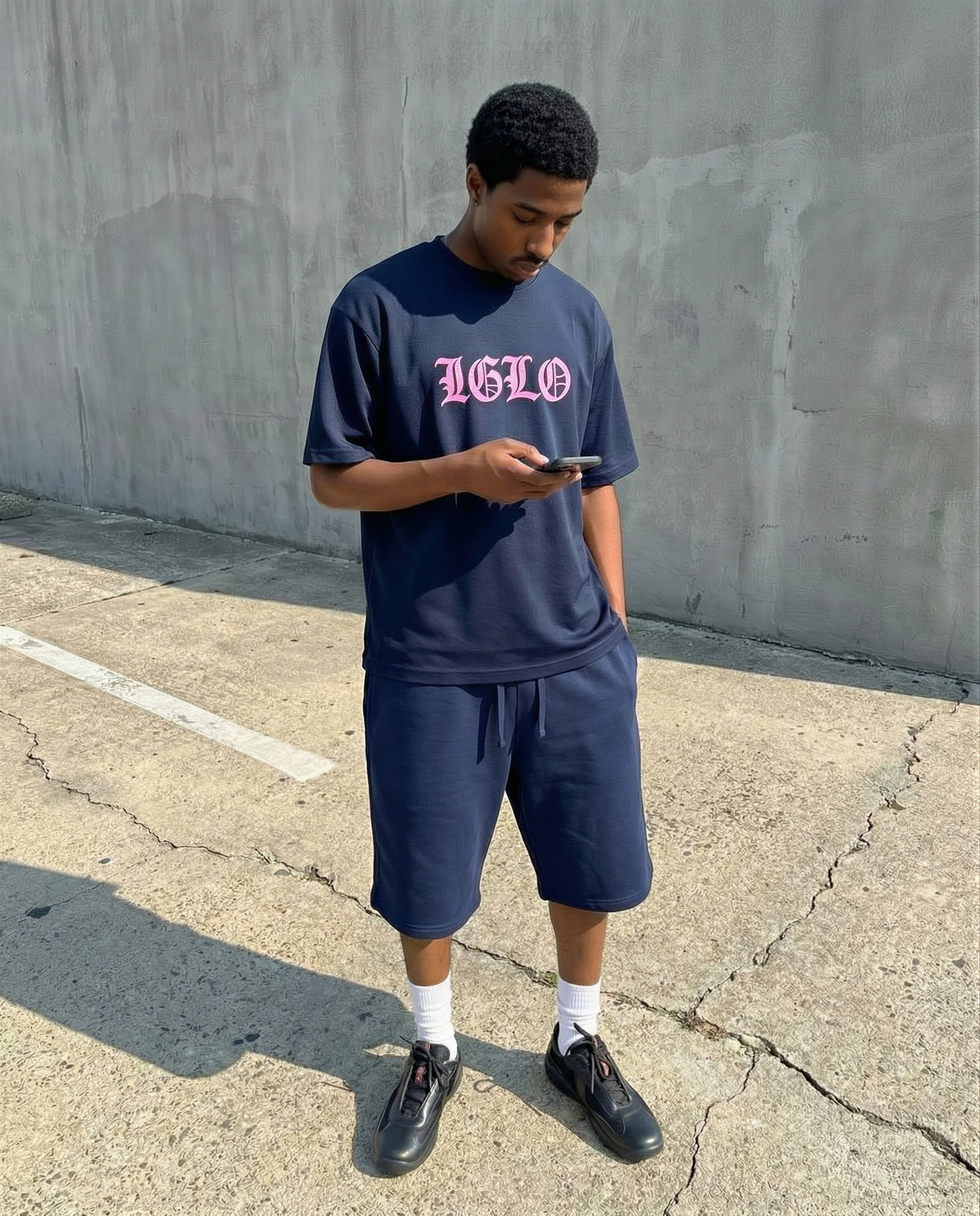 LIMITED “Valentine ” Tee - Navy