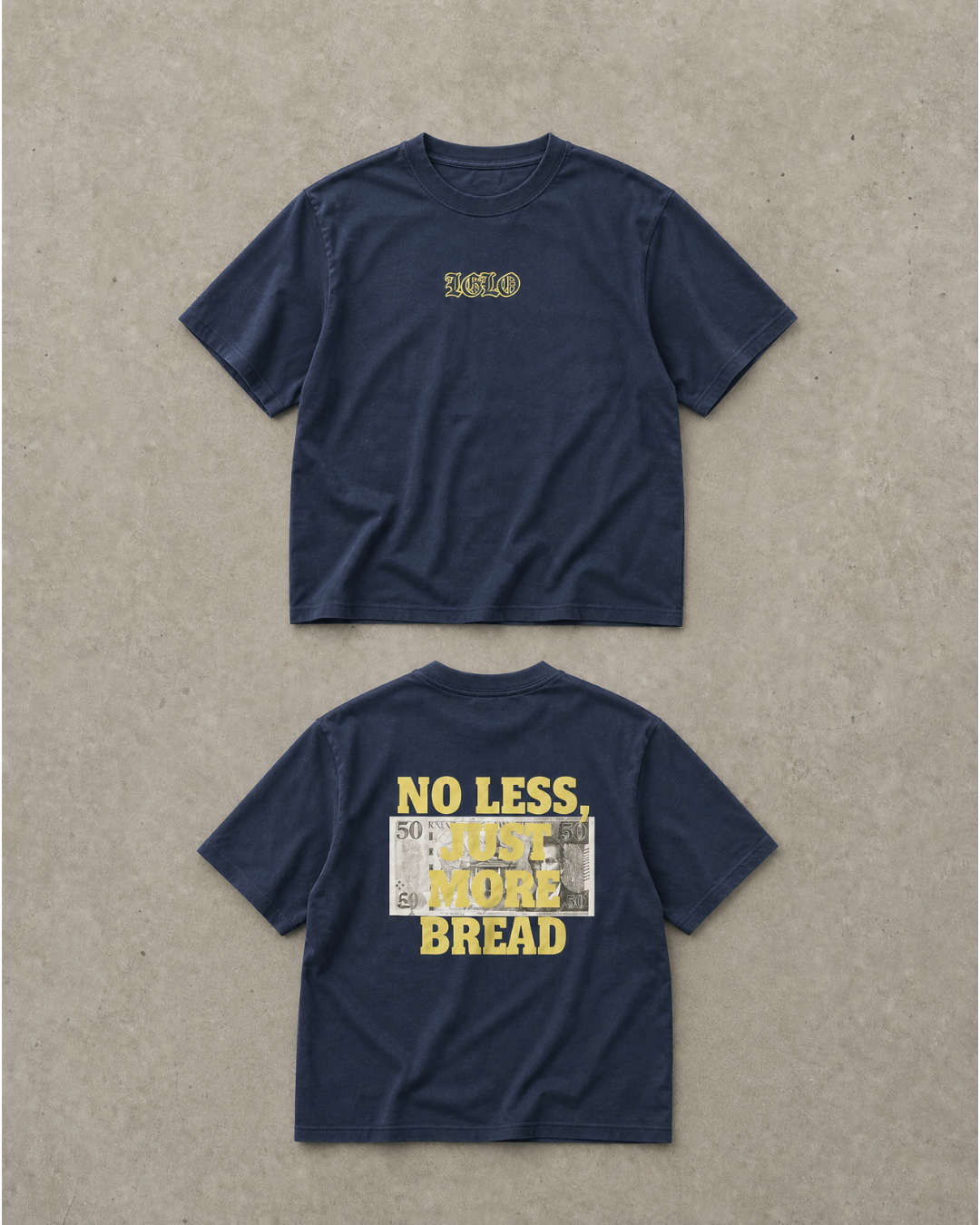 no less more bread tee - Navy