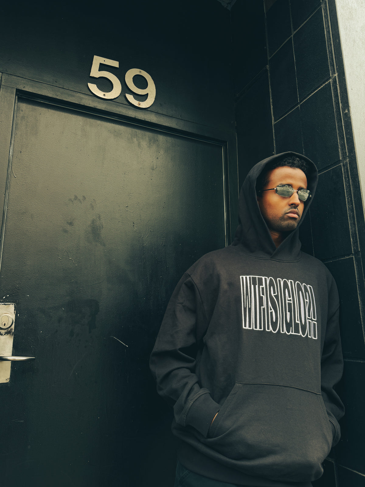 WTF IS IGLO Embroidered Hoodie – Black