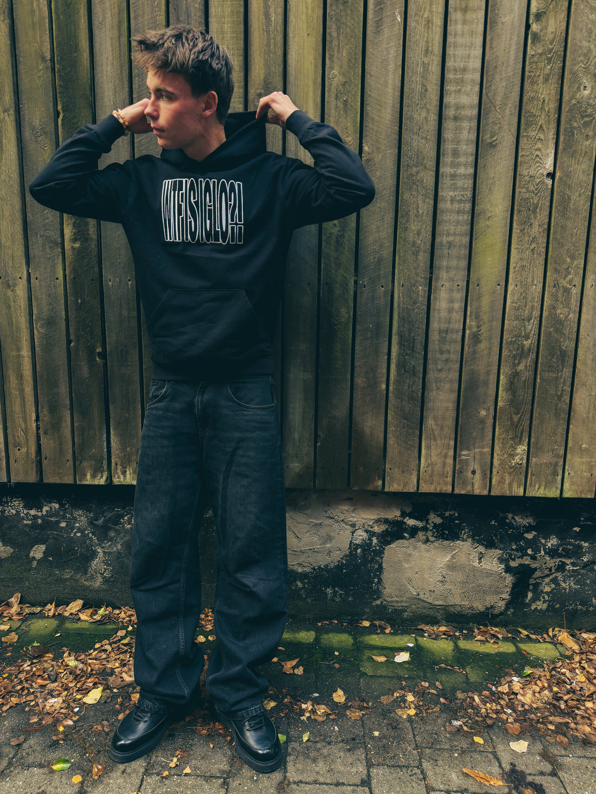 WTF IS IGLO Embroidered Hoodie – Black