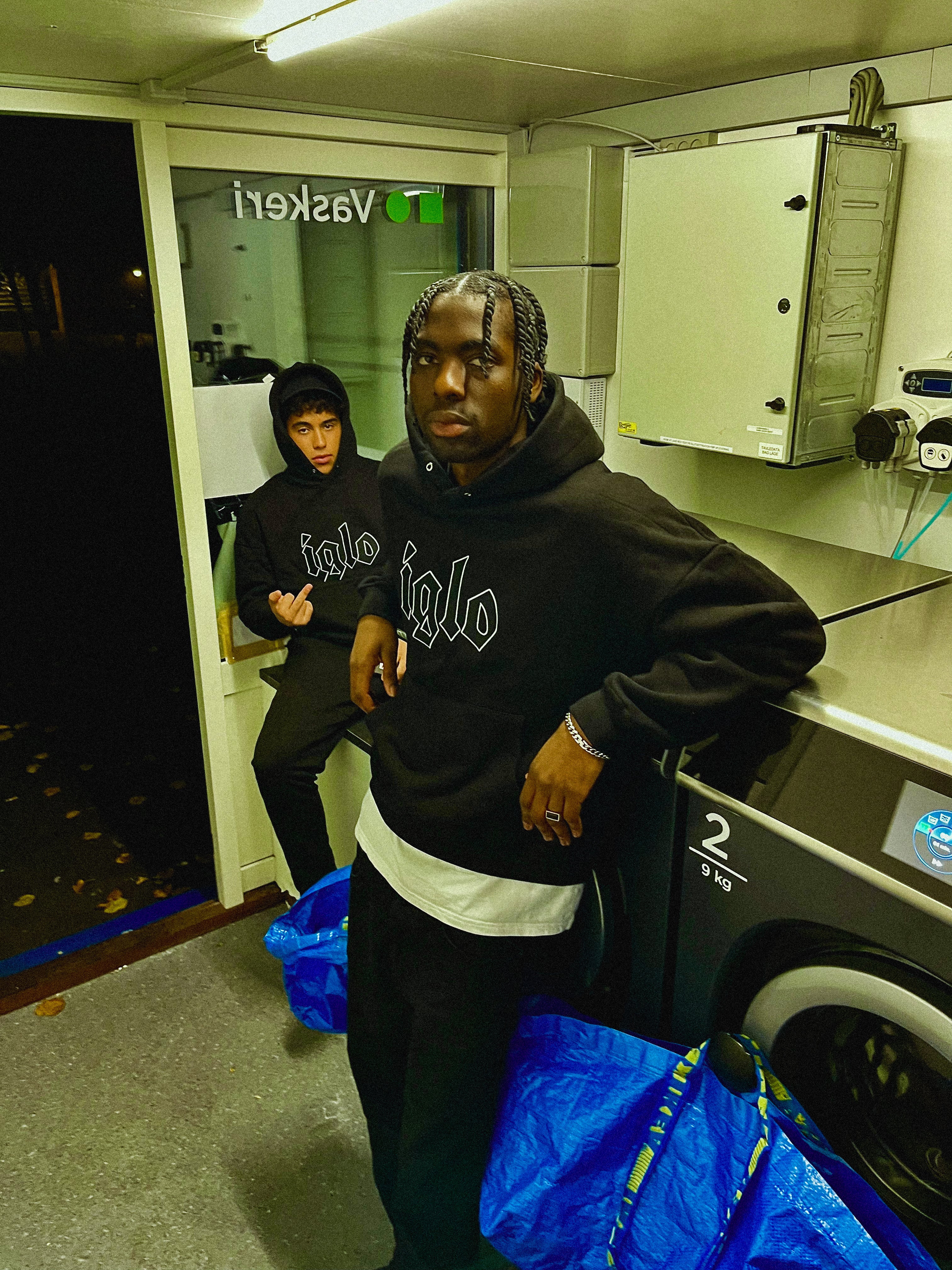 IGLO “Basement” Hoodie, Old Collection - Black