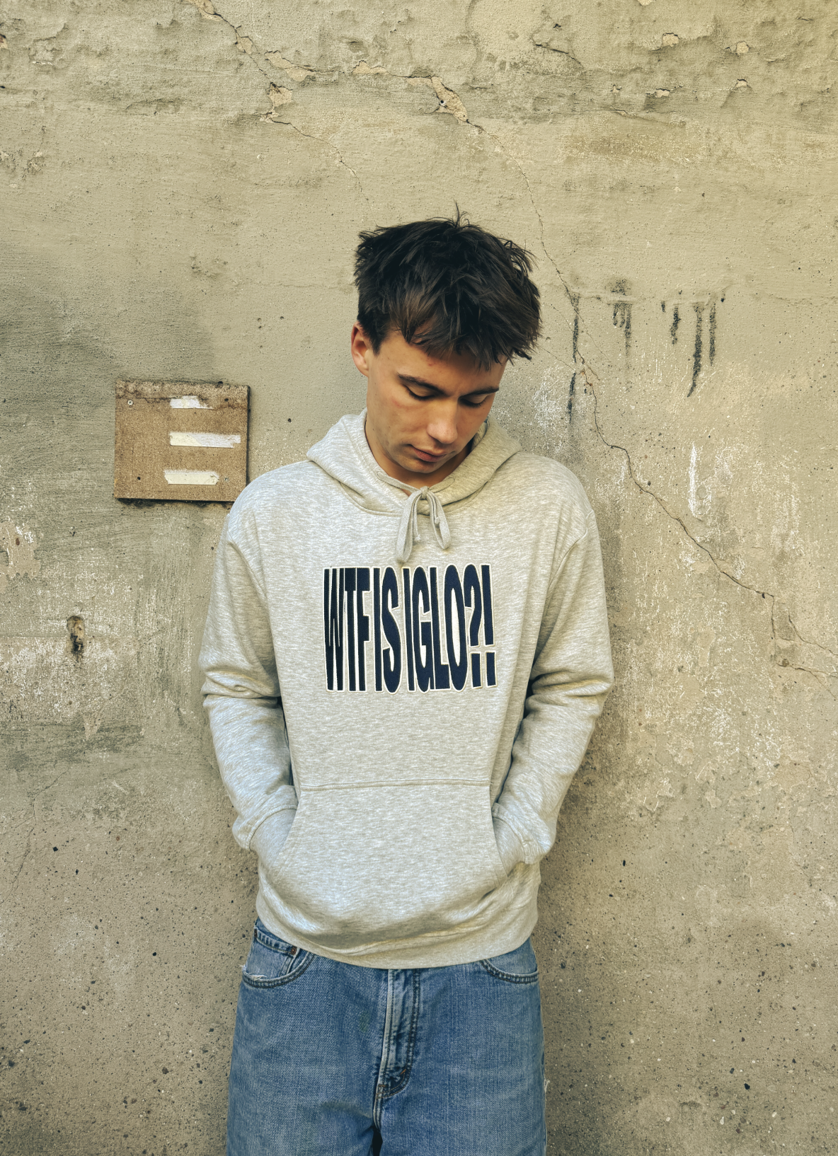 LIMITED - WTF IS IGLO Embroidered Hoodie – Grey