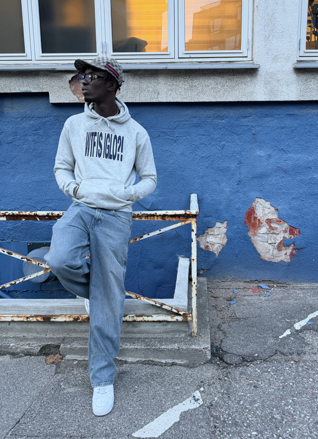 LIMITED - WTF IS IGLO Embroidered Hoodie – Grey