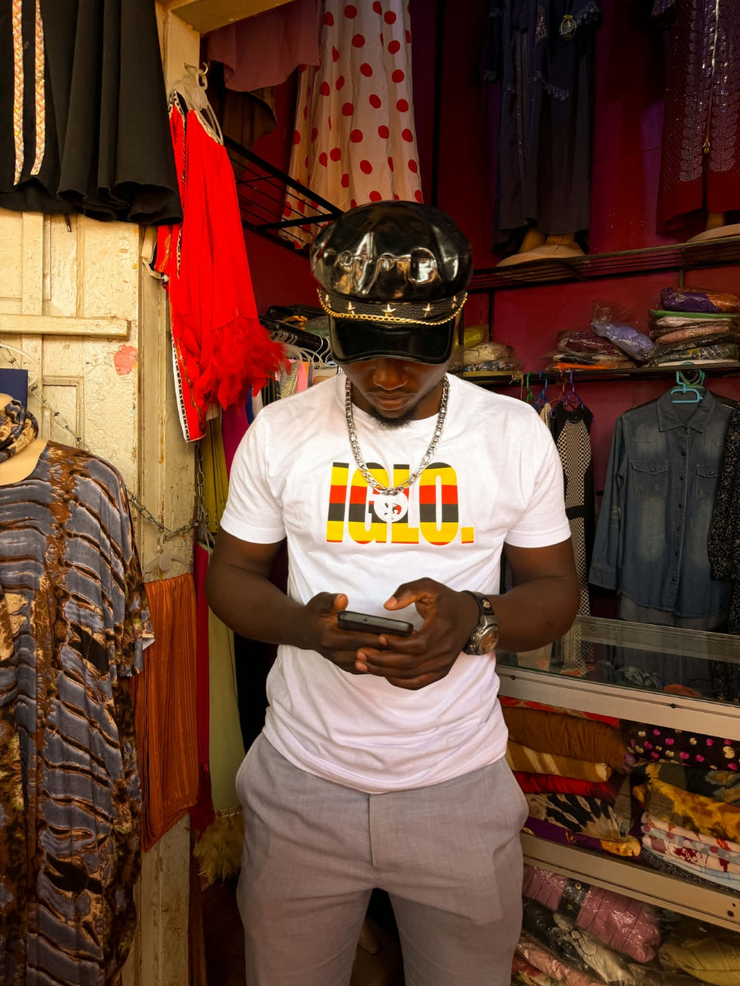 Uganda Flag Tee - White