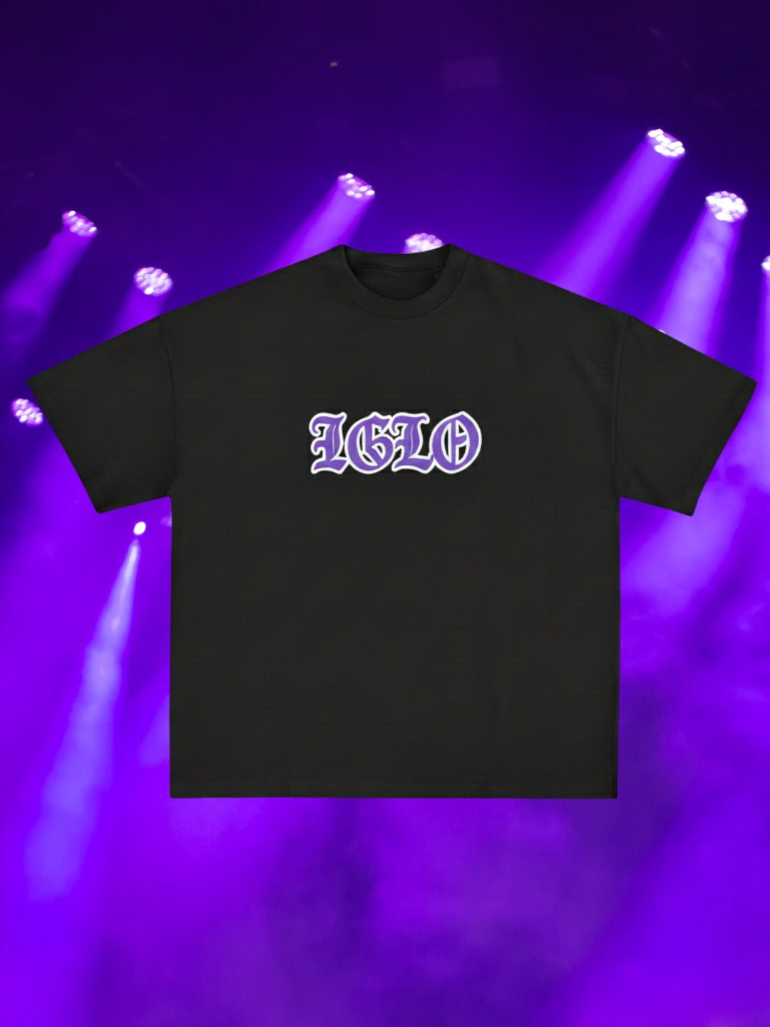 IGLO “After Hours” Tee - Black/Lilla
